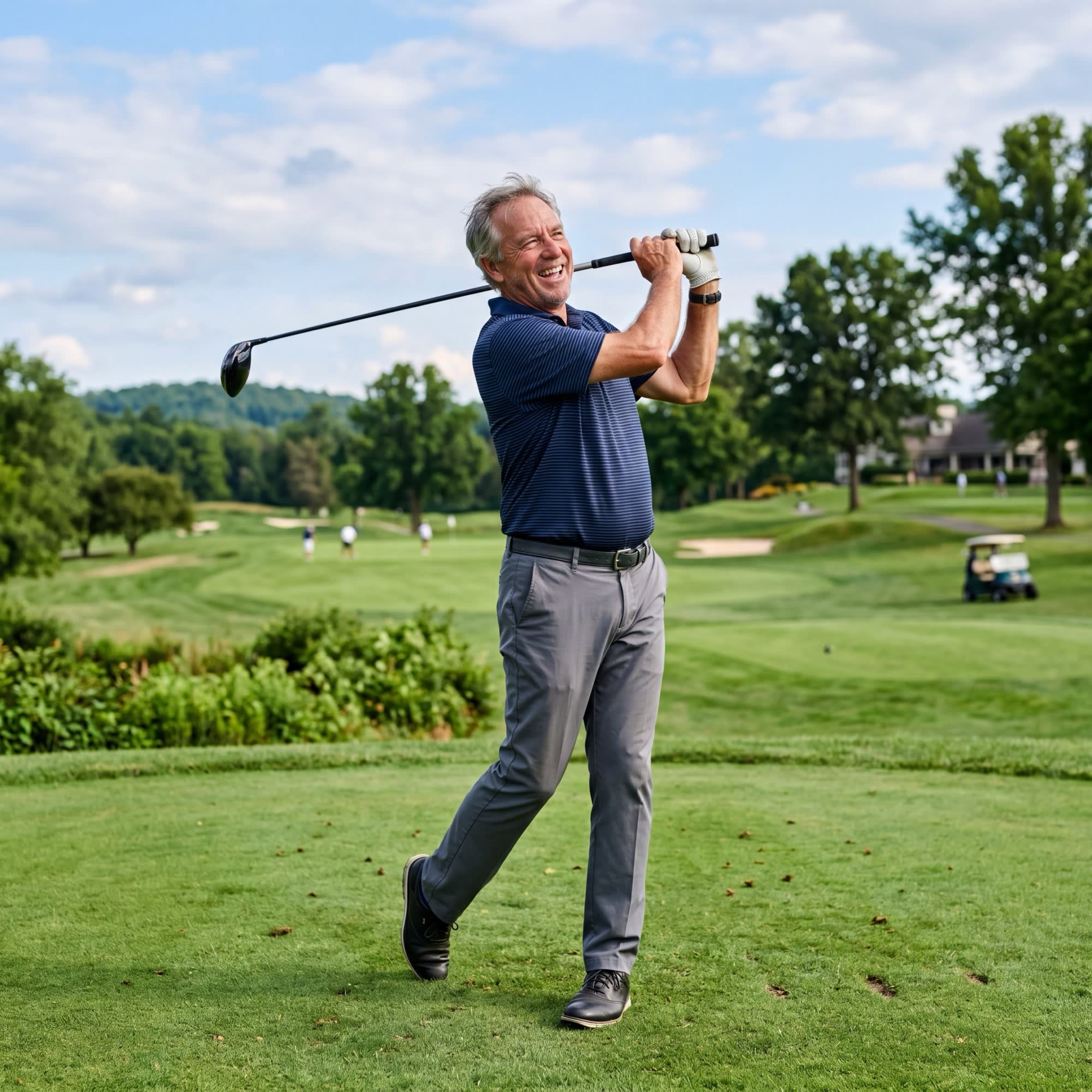 Back on the golf course, pain-free